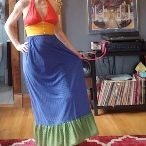 Vintage Polka Dot Halter Dress